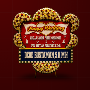 Bunga Papan Wedding 007